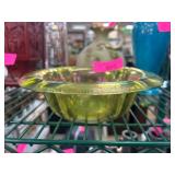 Iridescent Glass Bowl with Flared Rim