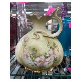 Hand Painted Nippon Vase with Floral Design