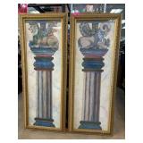 Framed Mythological Prints with Columns
