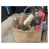 Box Lot of Assorted Vintage Metal Items