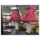 Ceramic Table Lamps with Fabric Shades