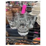 Four Clear Glass Tumblers
