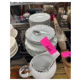 Princess Japan Fine China Silver Baroque Set