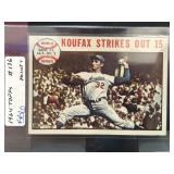 1964 Topps #136 Sandy Koufax World Series Card