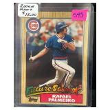 1987 Topps Rafael Palmeiro Rookie Baseball Card