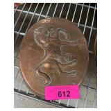 Birki-Gramm Copper Horse Relief Plate