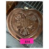 Himark Copper Shoppe Decorative Heart Wall Molds