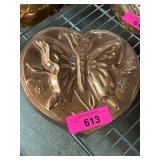 Copper Shoppe Butterfly Heart Mold Wall Decor