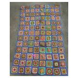 Handmade Multi-Color Crochet Afghan Blanket