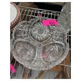 Cut Glass Bowl with Intricate Design