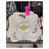 L. Bernardaud & Cie Limoges Dish with Butterfly Mo