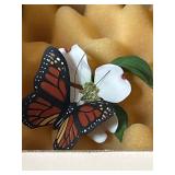 Franklin Porcelain Hand-Painted Butterfly Figurine