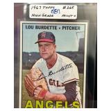 1967 Topps Lou Burdette Angels Pitcher Card #265