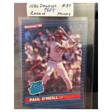 1986 Donruss #37 Paul ONeill Rookie Card