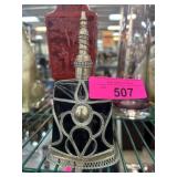 Decorative Black and Silver Bell Sculpture