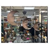 Three Crescent Moon Metal Candle Holders