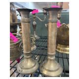 Brass Candlesticks with Felt Bases