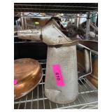 Savory Metal Oil Can with Embossed Details