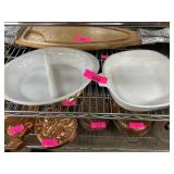 Corning Ware and La Fortuna Divided Dishes