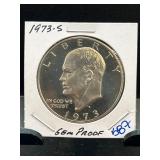 1973-S Eisenhower Dollar Gem Proof Coin
