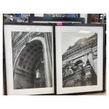 Framed Black and White Architectural Photographs