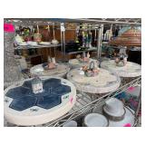 Handcrafted Ceramic Serving Plates with Figurines