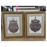 Nautical Framed Print Illustrations
