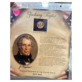 Zachary Taylor Presidential Dollar Coin Display