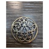 Sterling Silver 5.8g Openwork Circular Brooch