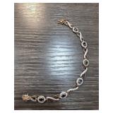 Sterling Silver and Sapphire Bracelet