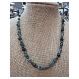 Sterling Silver and Beaded Necklace