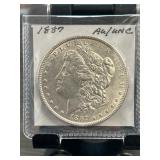 1887 Morgan Silver Dollar AU/UNC