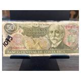 1993 Costa Rica 50 Colones Banknote