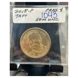 2015-P William Howard Taft Dollar Coin, Gem UNC