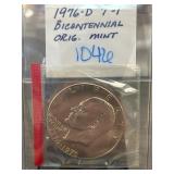 1976-D Type 1 Bicentennial Eisenhower Dollar