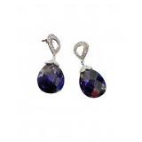 Sterling Silver Amethyst Dangle Earrings