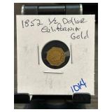 1852 California Gold Half Dollarï¿½