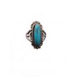 Sterling Silver Turquoise Ring Size 7.5