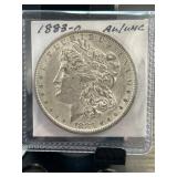 1883-O Morgan Silver Dollar, AU/UNC