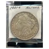 1921-S Morgan Silver Dollar AU/UNC Condition