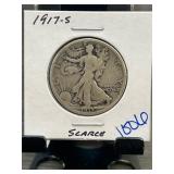 1917-S Walking Liberty Half Dollar Scarce