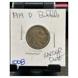 1919-D Buffalo Nickel in Holder