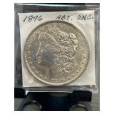 1896 Morgan Silver Dollar AU Condition