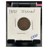 1890 Indian Head Cent Coin