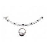 Sterling Silver Bracelet and Ring Set