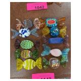 10 Murano Glass Candy Sculptures