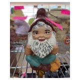 Ceramic Gnome Figurine with Hat and Beard