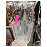 Glass Bucket With Textured Handle