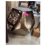 Geometric Metallic Decorative Piece with Logos