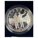 2004 Lewis & Clark Bicentennial Proof Silver Dolla